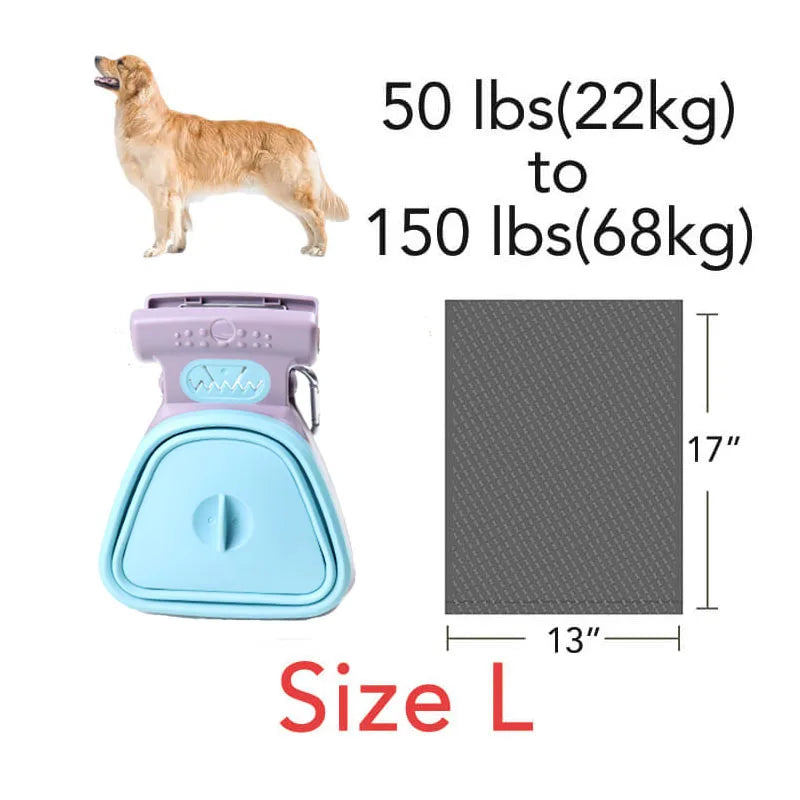 Foldable Dog Pooper Scooper with Waste Bags
