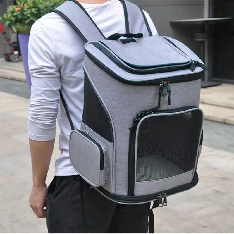 Foldable Expandable Pet Carrier Backpack For Travel