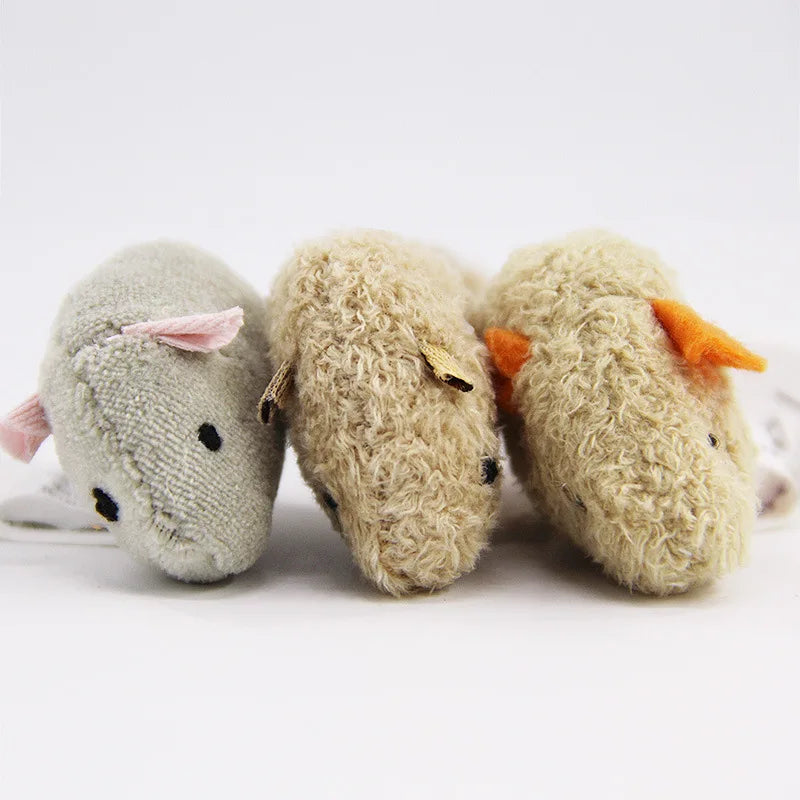 Plush Mouse Cat Toy Set for Kittens