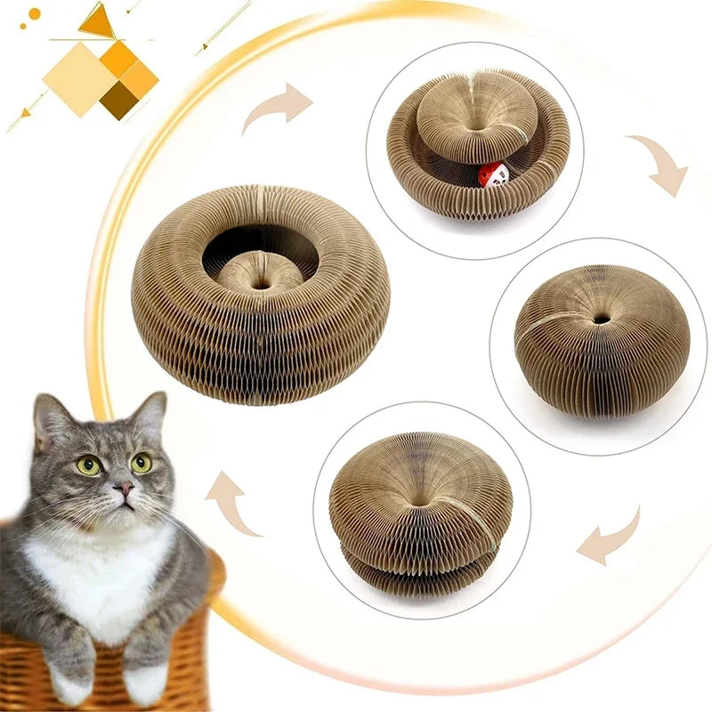 Organ Shape Cat Scratcher with Bell Toy