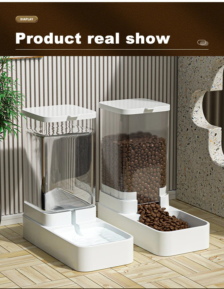 Gravity Automatic Feeder And Water Dispenser Set