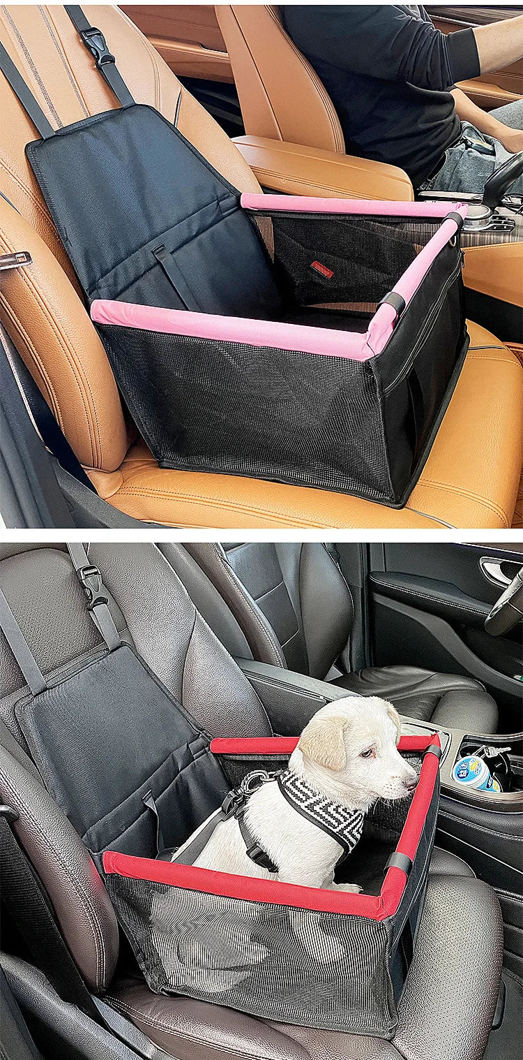 Foldable Dog Car Seat Cover Hammock Harness