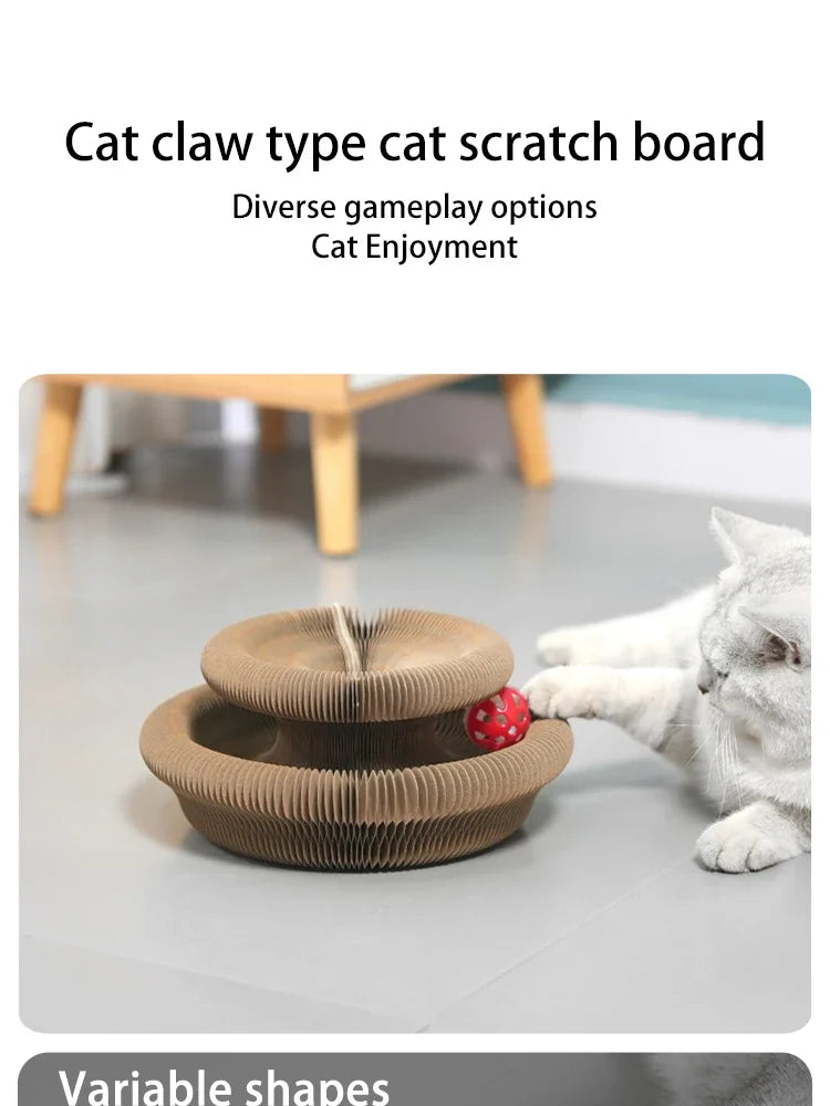 Organ Shape Cat Scratcher with Bell Toy