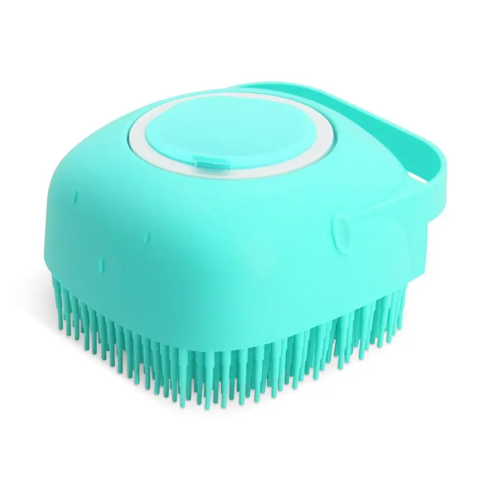Silicone Pet Shampoo Brush With Dispenser