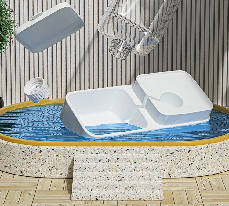 Gravity Automatic Feeder And Water Dispenser Set