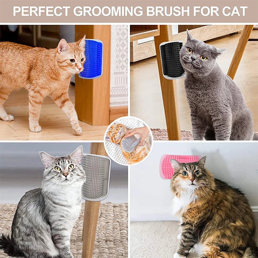 Cat Scratcher Massager Grooming Brush for Pets