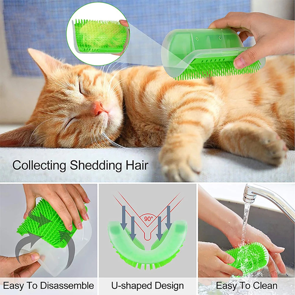 Cat Scratcher Massager Grooming Brush for Pets