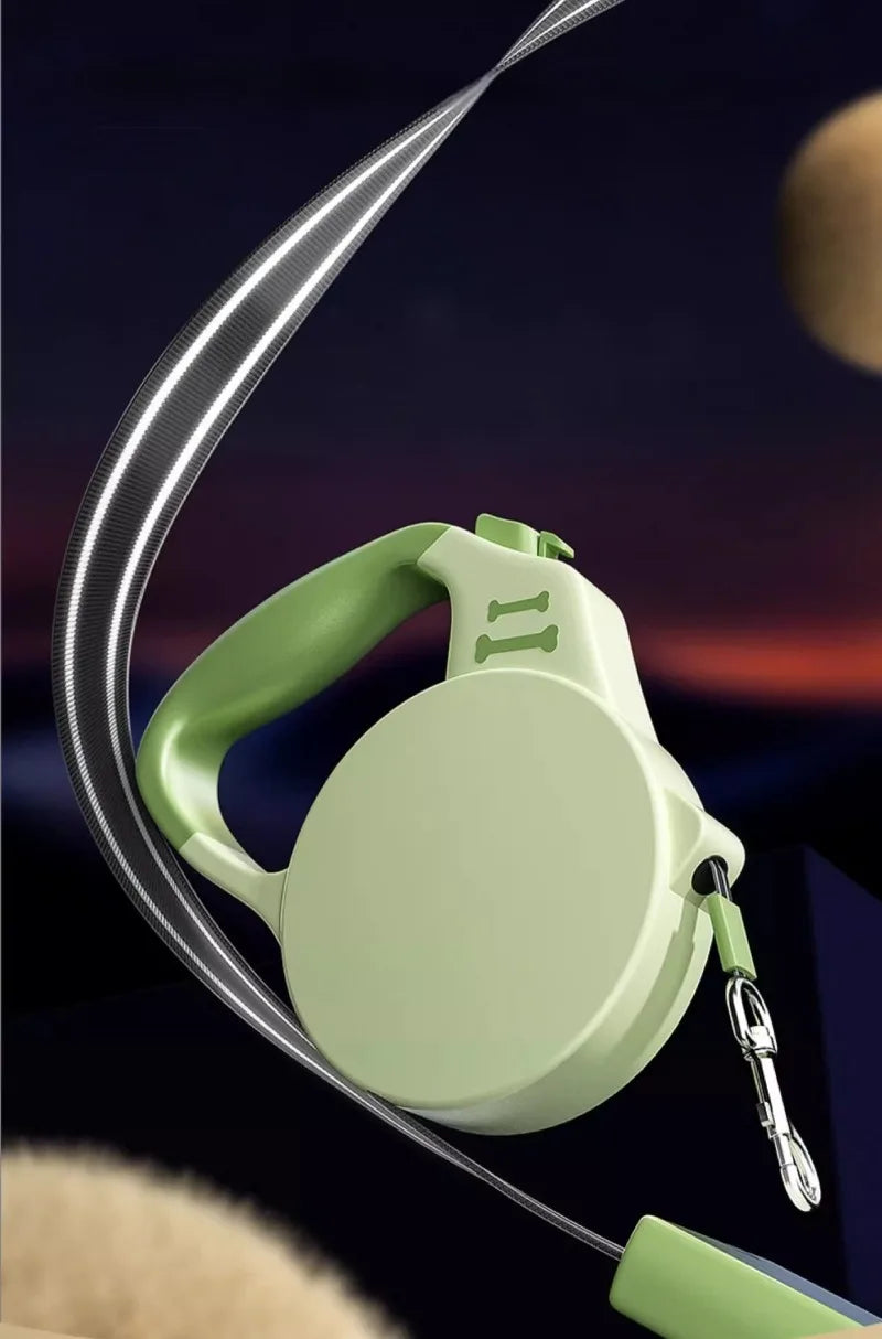 Durable Retractable Pet Leash with Reflective Tape
