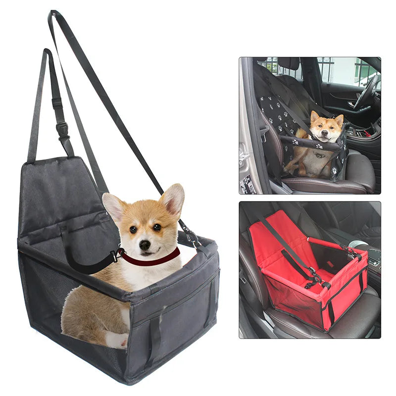 Foldable Dog Car Seat Cover Hammock Harness