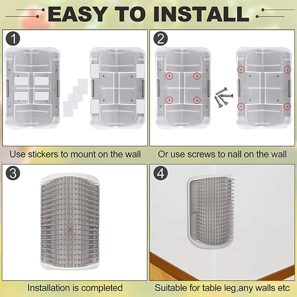 Cat Scratcher Massager Grooming Brush for Pets