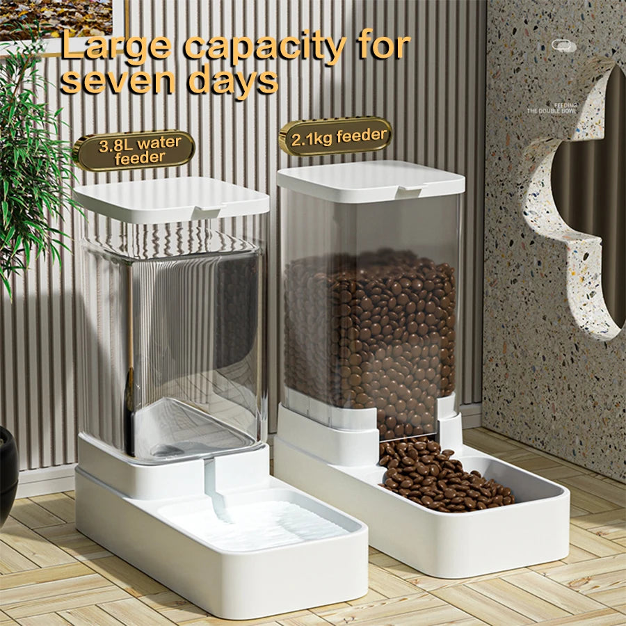 Gravity Automatic Feeder And Water Dispenser Set