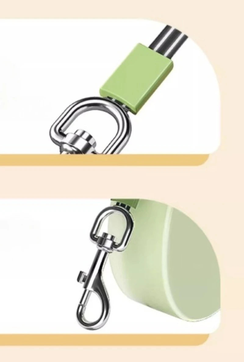 Durable Retractable Pet Leash with Reflective Tape