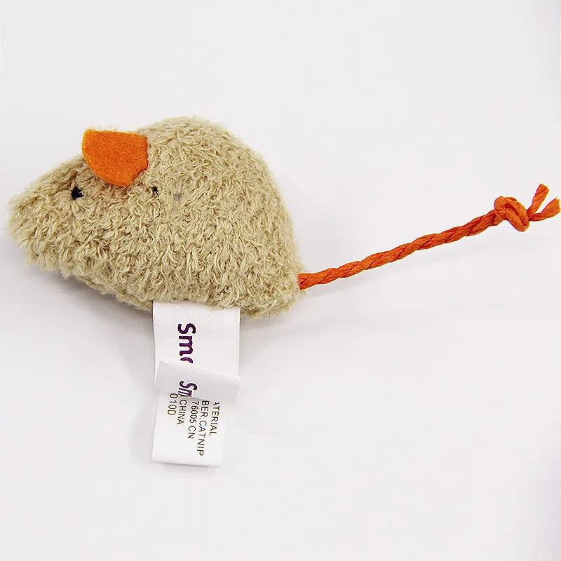 Plush Mouse Cat Toy Set for Kittens