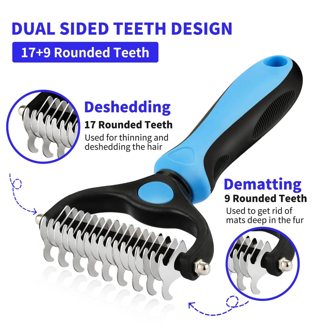 Professional Pet Deshedding Brush Fur Remover