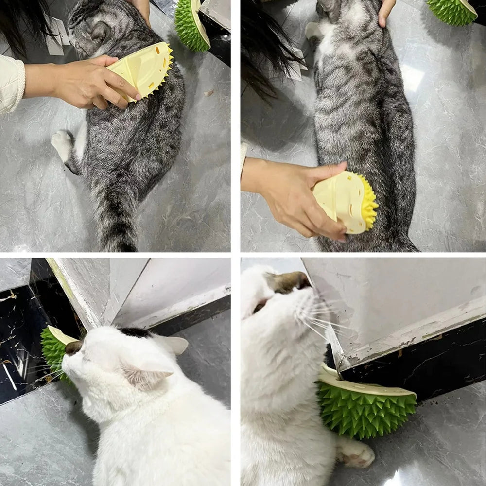 Cat Scratcher Massager Grooming Brush for Pets