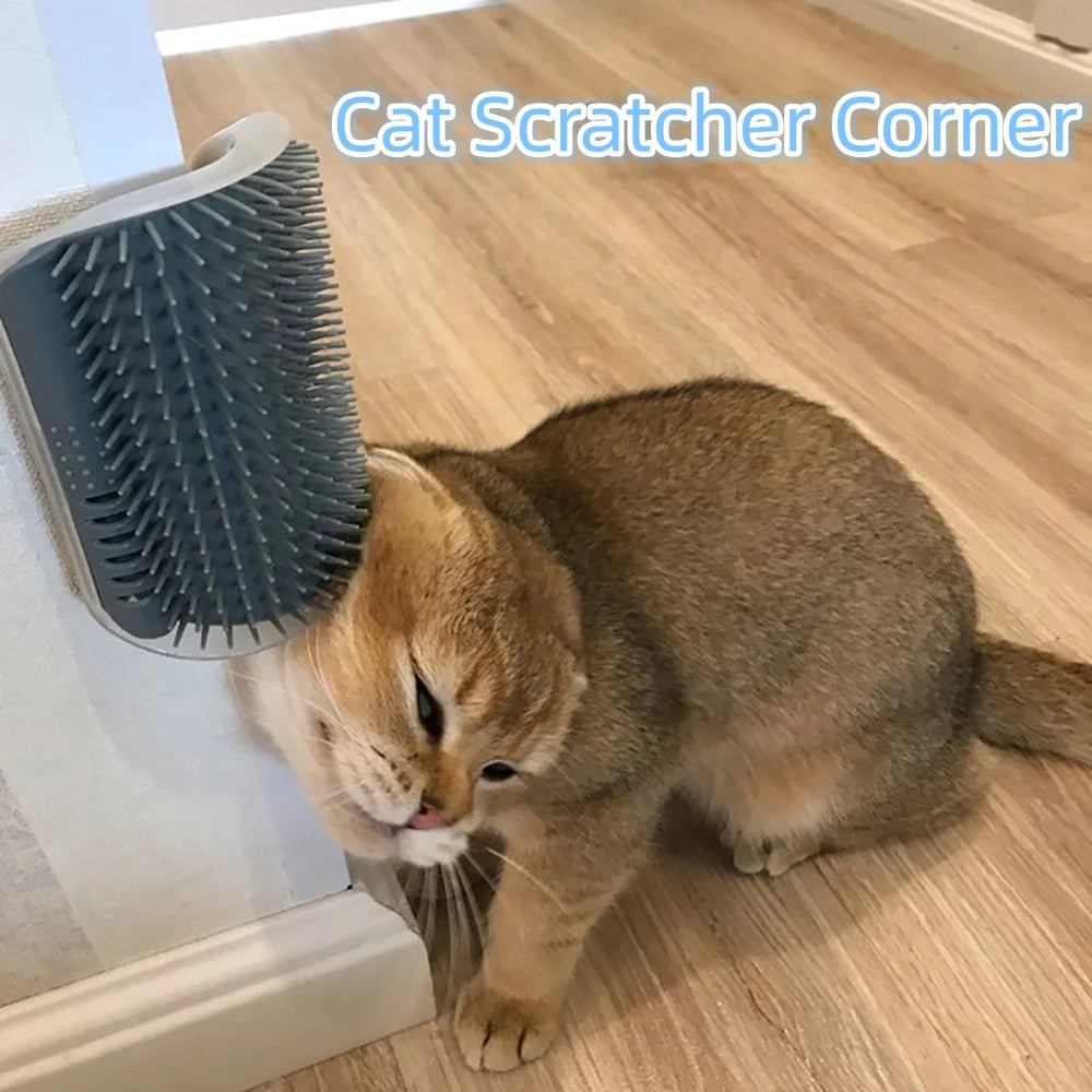 Cat Scratcher Massager Grooming Brush for Pets