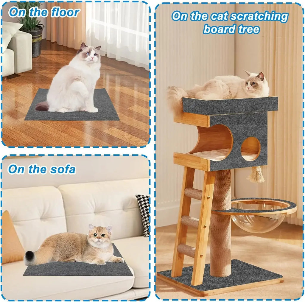 Trimmable Cat Scratch Mat Furniture Protector Carpet