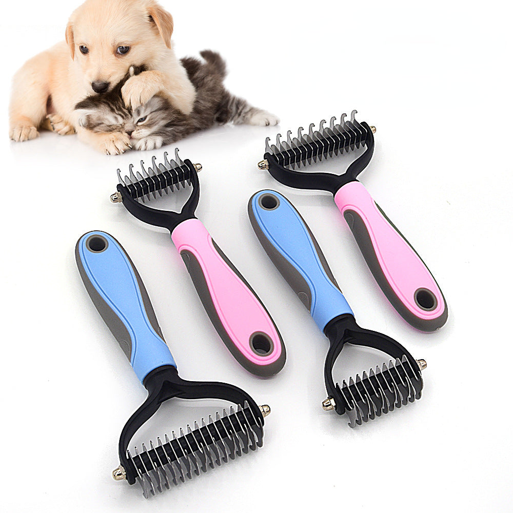 Professional Pet Deshedding Brush Fur Remover