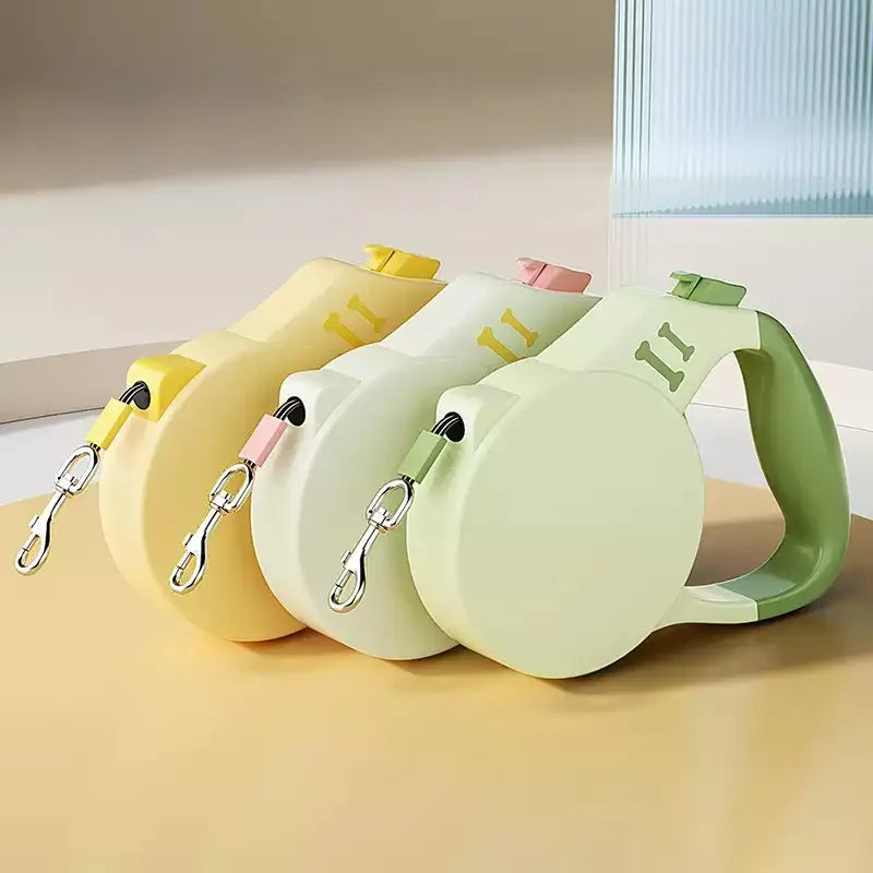 Durable Retractable Pet Leash with Reflective Tape