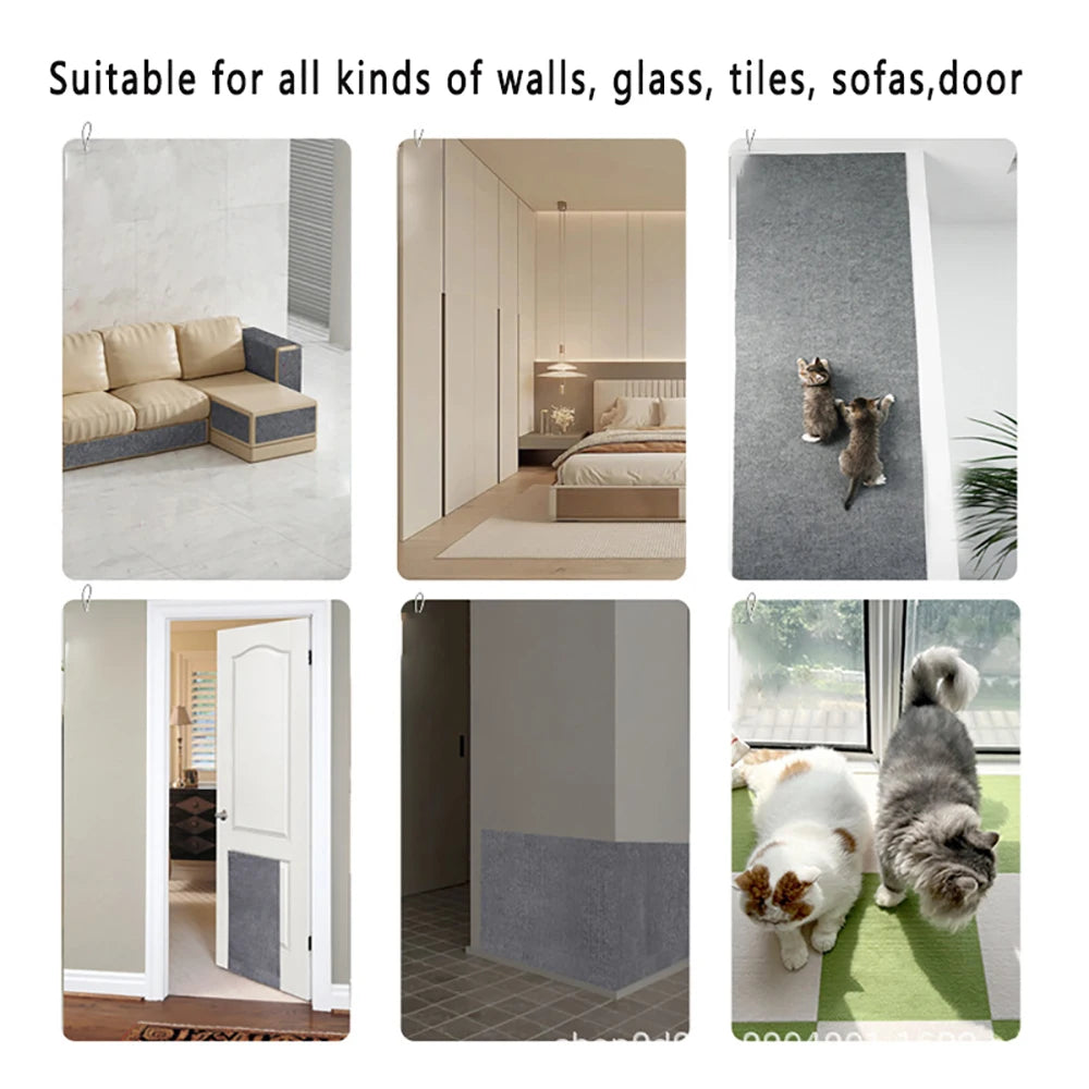 Trimmable Cat Scratch Mat Furniture Protector Carpet