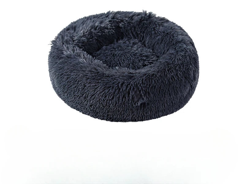Warm Plush Round Pet Nest for Winter Comfort