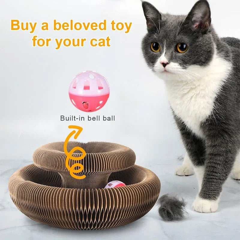 Organ Shape Cat Scratcher with Bell Toy