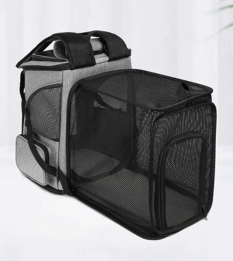 Foldable Expandable Pet Carrier Backpack For Travel