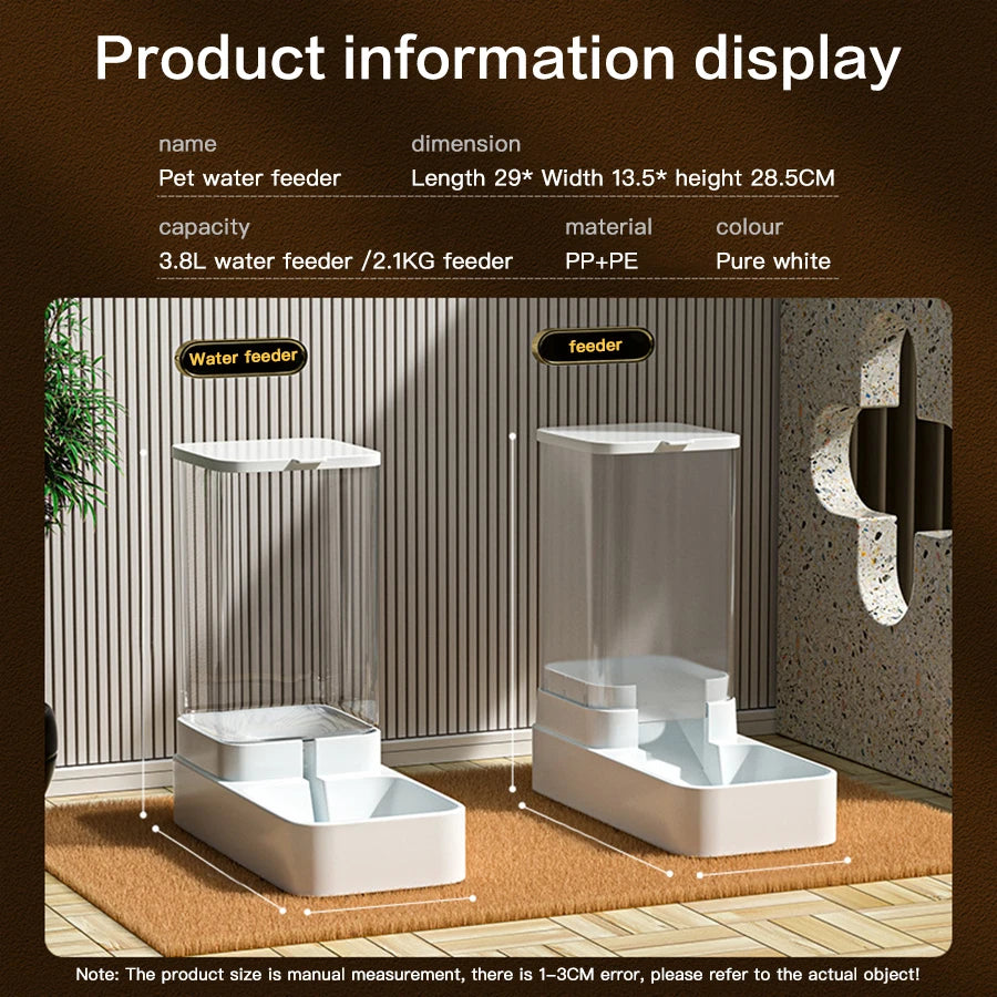 Gravity Automatic Feeder And Water Dispenser Set