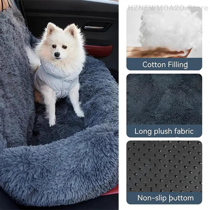 Pelzbarn Fluffy Car Seat Dog Bed Removable