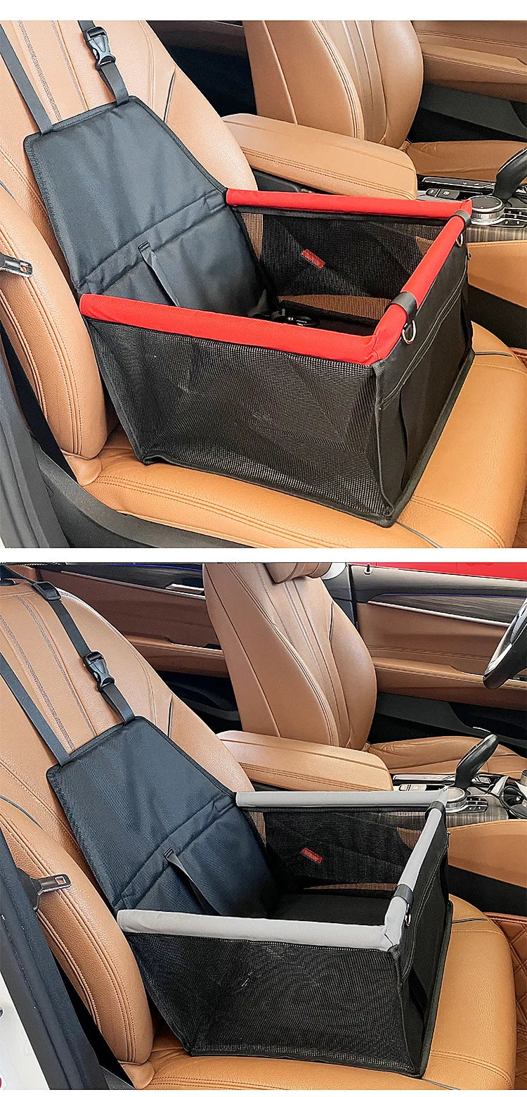 Foldable Dog Car Seat Cover Hammock Harness